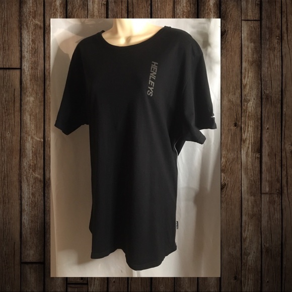 *Henleys* Men’s basic black crew neck tee - Picture 4 of 6